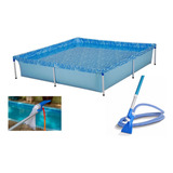 Kit Piscina De Armação Infantil 1500 Litros + Aspirador