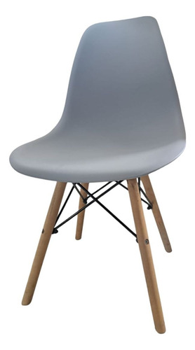 Sillas Eames Ideal Comedor Living  Color Gris 