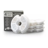 Pack 4 Filtros Bebedero Acero Eléctrico Para Mascotas