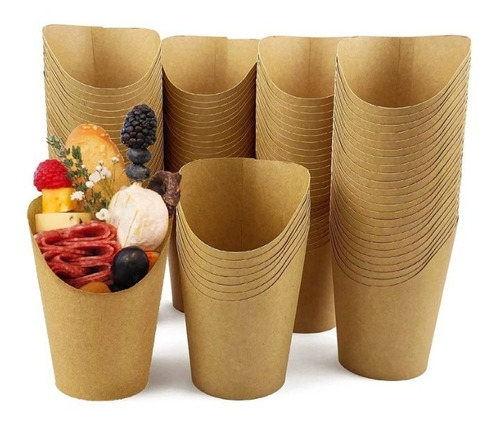 Envase Kraft Circular Multiuso 12 Onzas Pack 50 Unidades