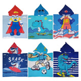 Pack Mayorista 6 Ponchos De Toalla Infantil