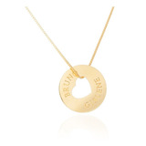 Colar Com 02 Nomes Personalizados A Ouro 18k Com Garantia