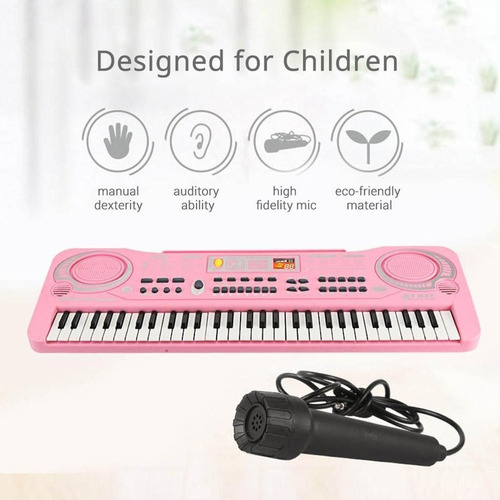 Teclado Musical Infantil/piano Para Niños Con Micrófono