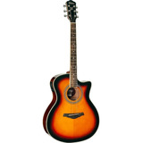 Violão Eletroacústica Hofma Hma 260 Para Destros Sunburst Verniz Brilhante