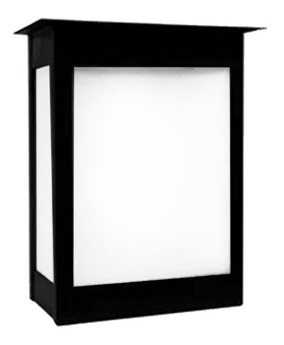 Farol Hierro Grande Faroles Exterior Pared Apto Led Color Negro Formato De Venta Unidad