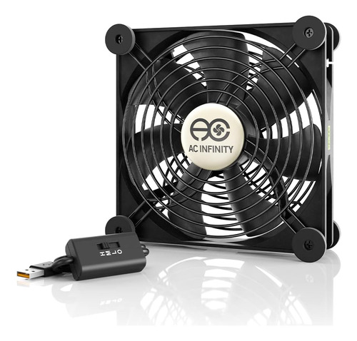 Ac Infinity Multifan S4, Ventilador Usb Silencioso De 140 Mm