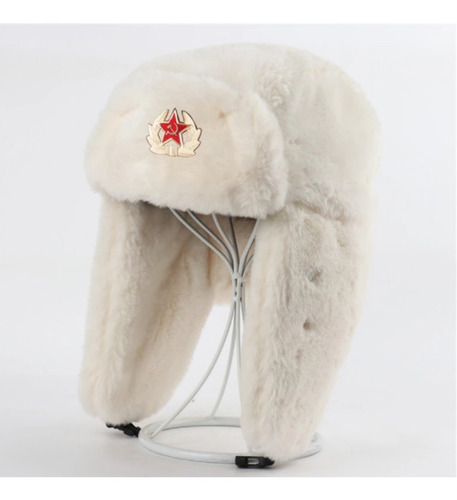 Gorro Ushanka Ruso  Con Insignia Urss