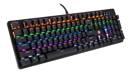 Teclado Mecánico Gamer Rgb Hp Gk100