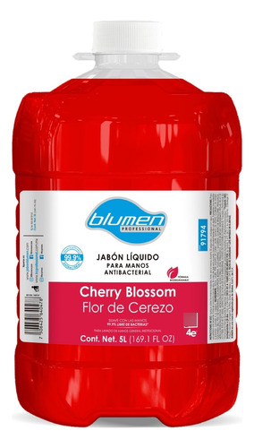 2pz De Jabón Líquido Para Manos Blumen Cherry Blossom 5l