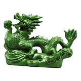 Figurita De Dragón Chino, Decoración Para Verde