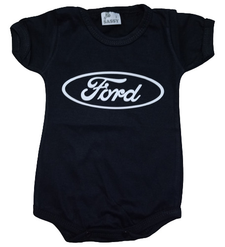Bodys Para Bebés Ford Negro Autos Ovalo Ford