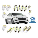 Kit Lampadas Led Ford Fusion 2013 Ate 2018 Super Branca