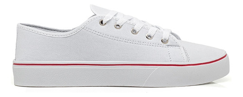 Tenis All White Star Cano Baixo Unisex Branco Preto Original