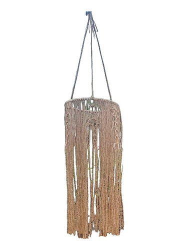 Guirnalda Colgante Yute Con Macrame, Para Pergolas 20x49