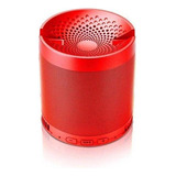 Caixa De Som Bluetooth 8w Fm Usb Micro Sd D-q3 Vermelha