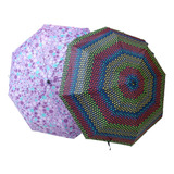 Sombrilla Práctica Colores Diseños Lluvia Regalos Detalles 