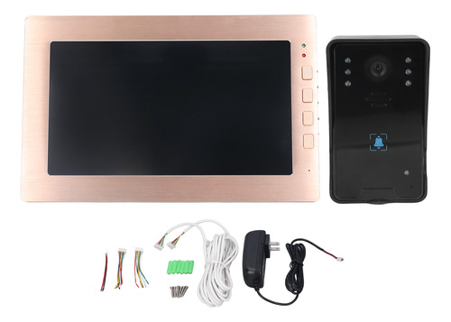 Sistema De Intercomunicación Con Videoportero En Oro Rosa 10
