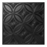 Art3d Azulejo Decorativo De Pvc Negro De Techo De 2 Pies X 2