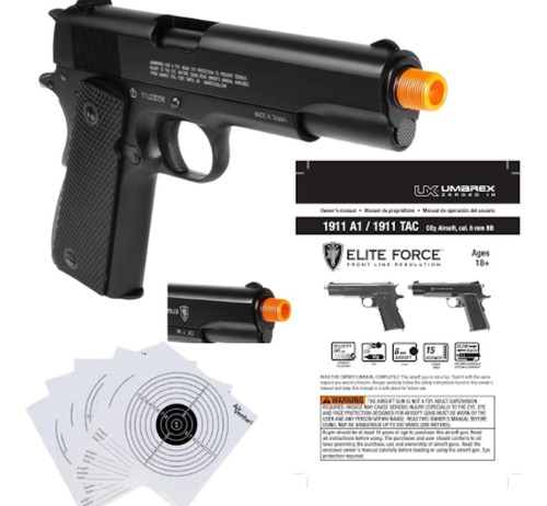 Pistola Elite Force 1911 A1 6mm Blowback Co2 Airsoft Xchwsp