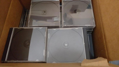 Cajas Para Cd Dvd X 10 Slim Transparentes Tambien