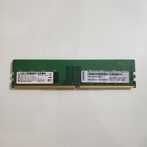 Memória Lenovo 8gb Ddr4 Desktop Smu4wec8c1k0464fcg