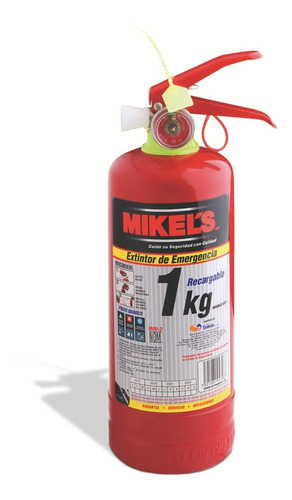 Extintor Seguridad Mikel's 1 Kilogramo