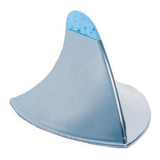 Antena Para Carro Decorativa Tubarão Cromada Led Azul