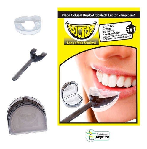 Aparelho Anti Bruxismo Clareamento Dental Anti Ronco- 5em1