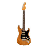 Guitarra Eléctrica Fender American Professional Ii Stratocaster De Pino Roasted Pine Brillante Con Diapasón De Palo De Rosa