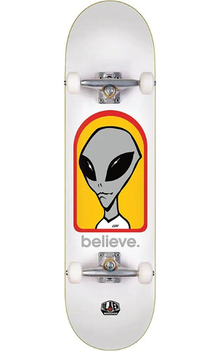 Tabla Completa Alien Workshop Believe White 8.0