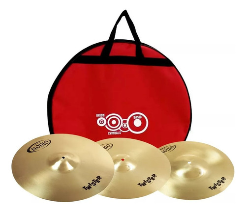 Set Pratos De Bateria 14.16.20 Orion Twr90 Twister Original