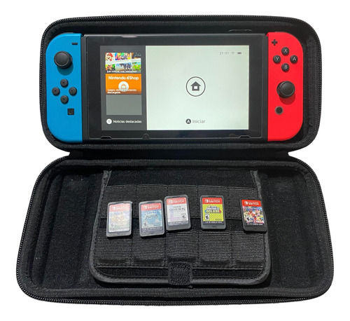 Nintendo Switch + 5 Juegos (pokémon, Mario Y Smash Bros)