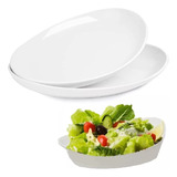 2 Travessa Oval Steak Melamina 23cm P/ Saladas E Finger Food