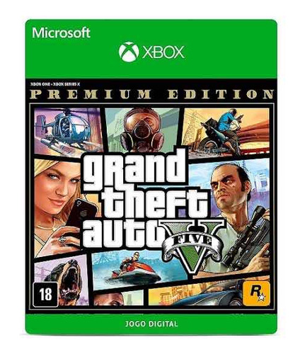 Grand Theft Auto V : Premium Edition ( Xbox One ). Código 25