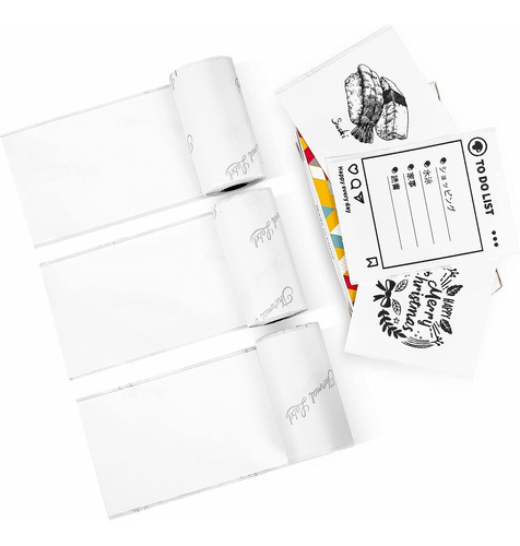 Papel Adhesivo Para Mini Impresora 57 Mm X 3 Rollos