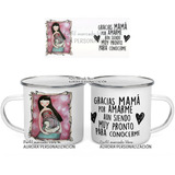 Mug Peltre Acero Regalo Mamá Pocillo Taza Metalica 08