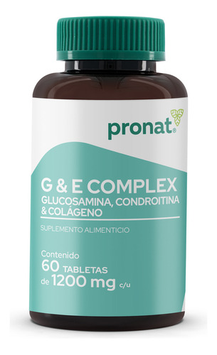 Glucosamina, Condroitina, Colágeno G Y E Complex 60 Tabs Pro