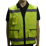 Chaleco Geologo Gabardina Amarillo Fluor