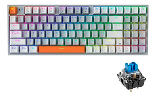 Teclado Machenike K500w Sem Fio Rgb Tri-mode Switch Blue