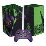 Evangelion Eva 01 Skin Para Xbox Series X Set Stickers