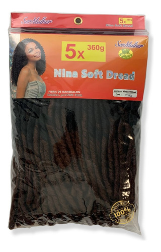 Cabelo Nina Soft Dread Pacotão 360g Original Crochet Braid