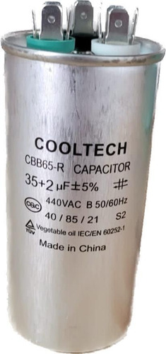 Capacitor 35uf + 2uf 440v Metalico