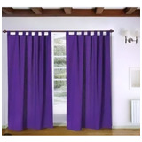 Cortinas  Violeta Tropical Mecanico Blanco Nepal