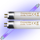 Coospider Bombillas De Repuesto De 6 Vatios F6t5/bl Luz Negr