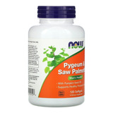 Now Foods Pygeum & Saw Palmetto Salud Masculina 120caps Sfn Sabor Sin Sabor