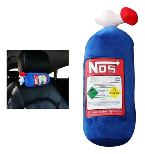 30cm-cabecera Auto, Reposacabezas Peluche, Botella Nos,nitro