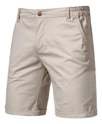 Bermudas Cargo Hombre Pantalones Cortos Ocio Algodón Calidad