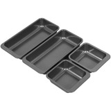 Moldes Cuadrados Y Rectangulares Pequeños Set X 4 - Perfect Color Gris Oscuro