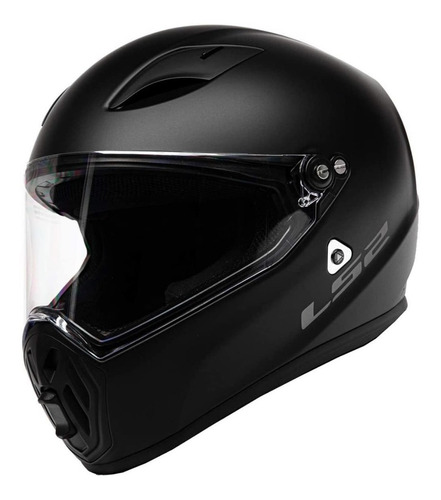 Casco De Moto Ls2 Streetfighter Mx419 Negro Mate Con Visera