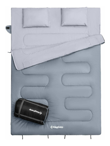 Saco De Dormir Doble Para Acampar, Impermeable, Ligero,...